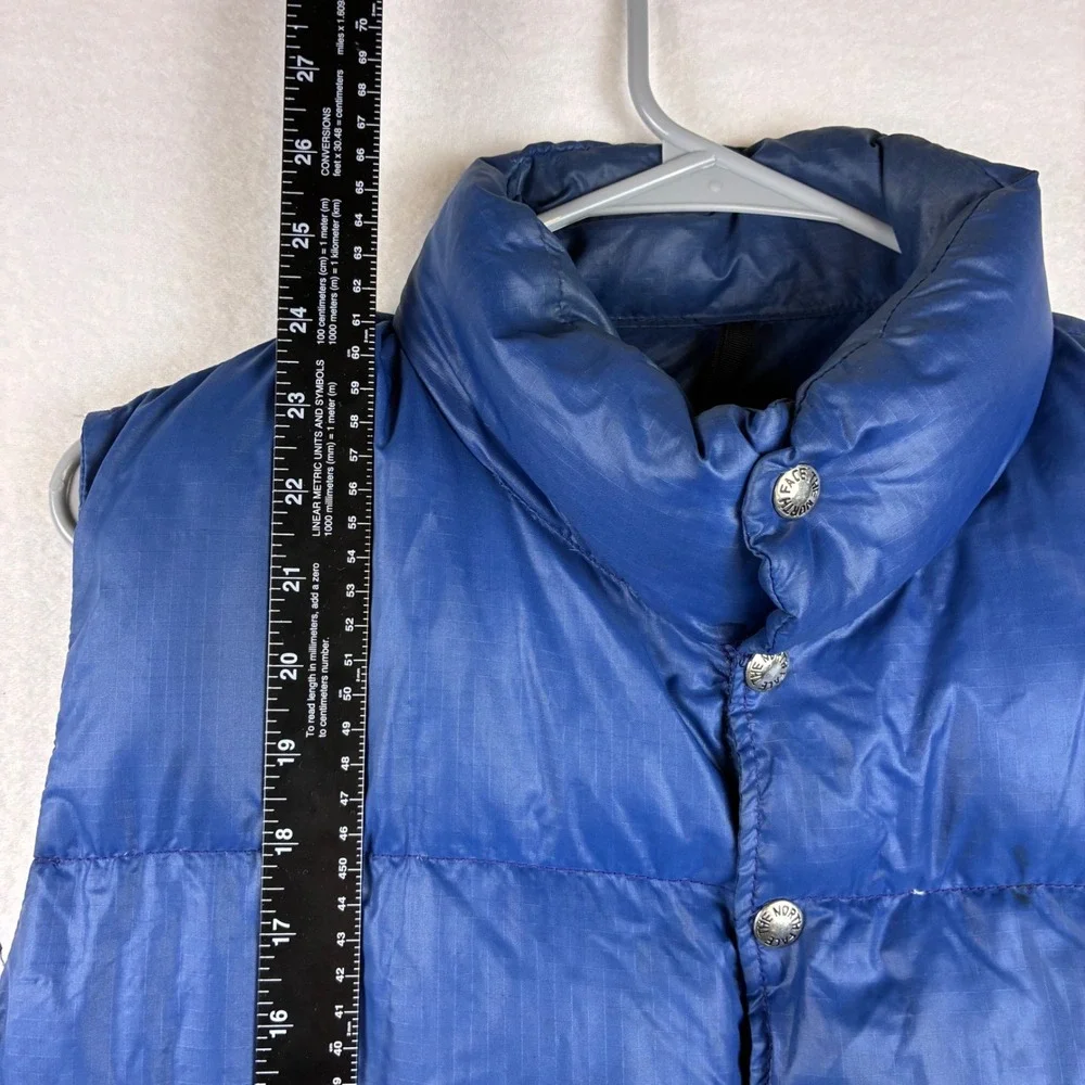 The North Face Puffer Vest S Blue Vintage Down Filled Gorpcore Retro USA Made